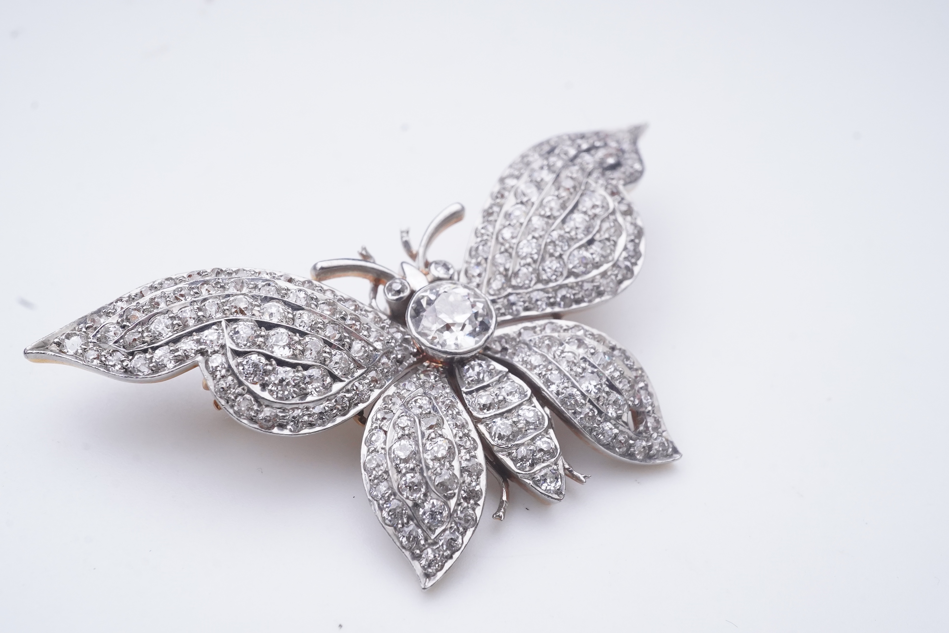 A diamond brooch